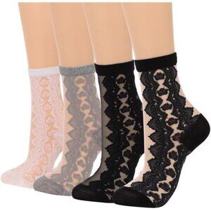 4 Sheer Socks for Women